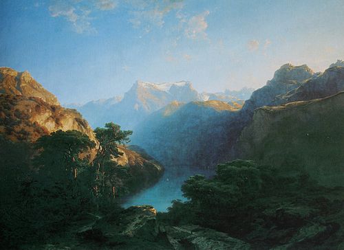 Au bord du lac d'Uri, 1849, Alexandre Calame