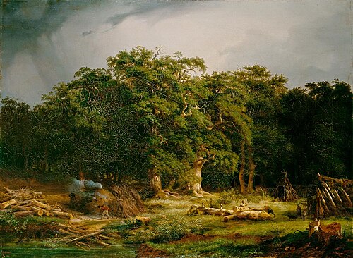 Paysage avec charbonniers, 1840, Alexandre Calame