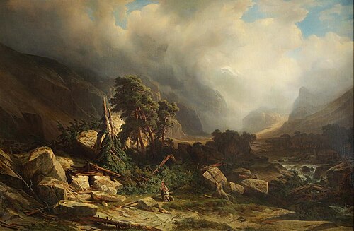 L'Éboulement (après l'orage), 1841, Alexandre Calame