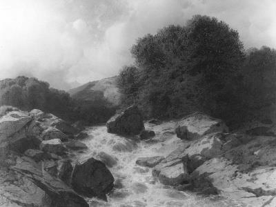 Bergstroom in de Alpen (Reichenbach), 1842, Alexandre Calame