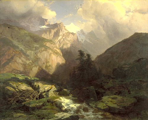 The Jungfrau, Switzerland, 1853, Alexandre Calame
