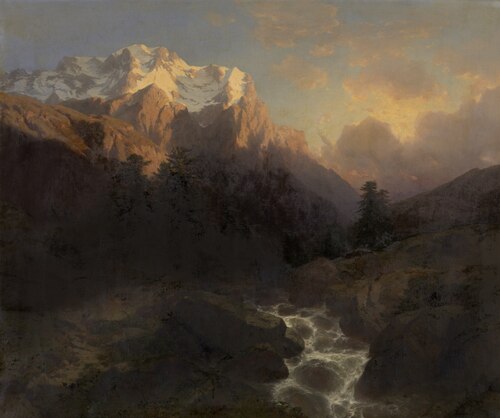 The Wetterhorn, , Alexandre Calame