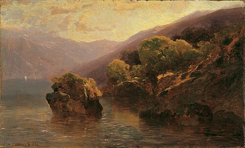 Partie vom Genfer See, 1852, Alexandre Calame