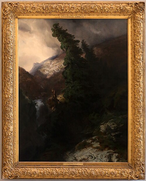 canyon d'alta montagna, 1854, Alexandre Calame