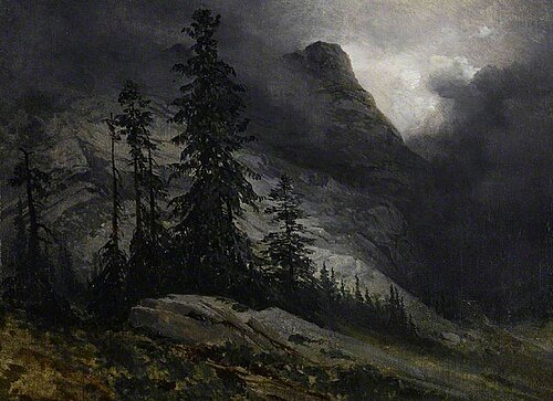Storm at Handeck, 1838, Alexandre Calame
