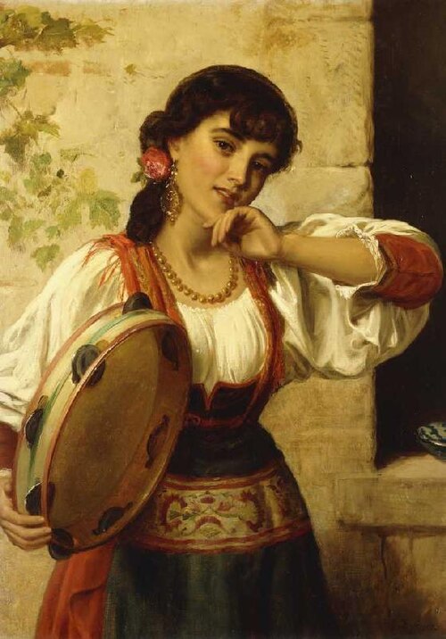A Neapolitan Dancer, 1850, John Bagnold Burgess