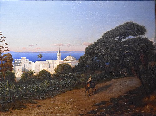 Vue d’Algérie, environs de Cherchel, 1900, Adrien Lainé