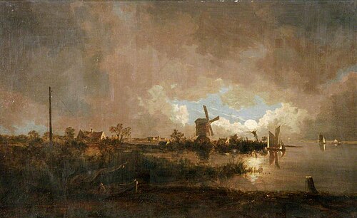 Moonlight Scene, 1823, John Bernay Crome