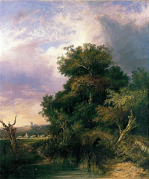 View near Bury St Edmunds, Suffolk, 1832, John Bernay Crome