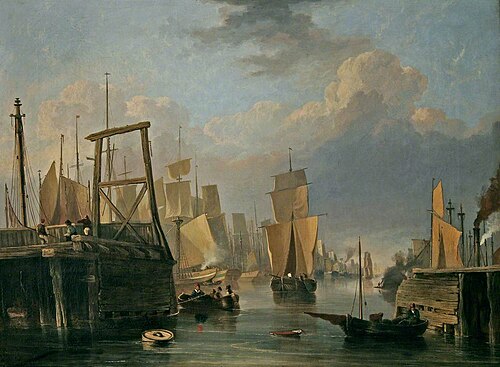 The Removal of Old Yarmouth Bridge, Norfolk, 1837, John Bernay Crome