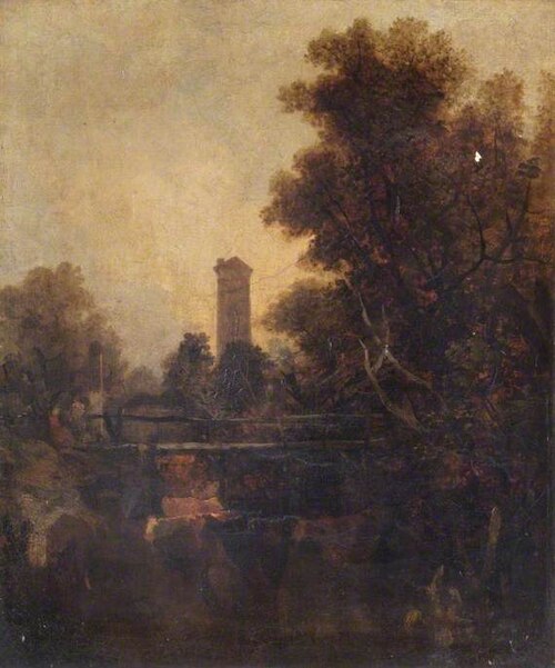A Norwich Tower, Norfolk, , John Bernay Crome