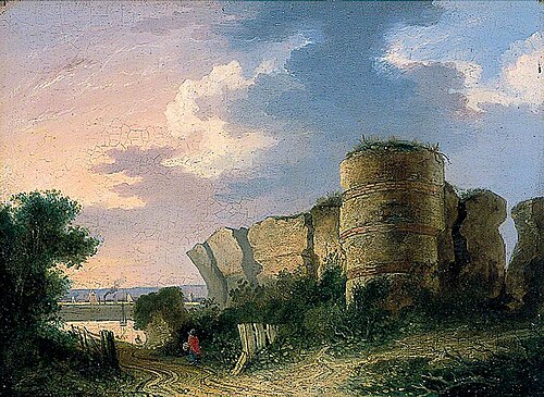 Burgh Castle near Yarmouth, Norfolk, , John Bernay Crome