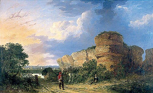 Burgh Castle near Yarmouth, Norfolk, , John Bernay Crome
