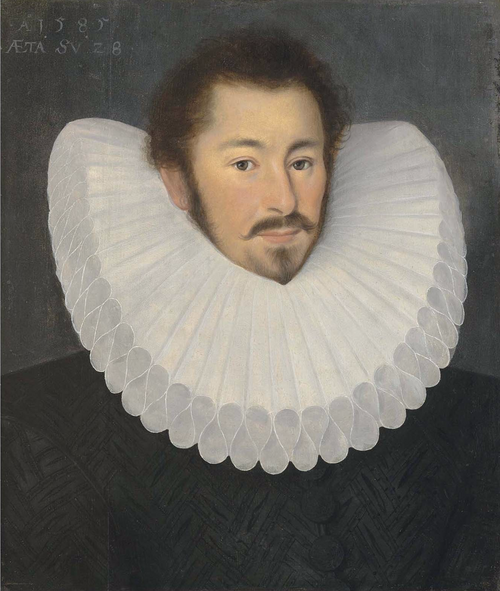 Portrait of a Gentleman in a cartwheel ruff, 1585, John Bettes le Jeune