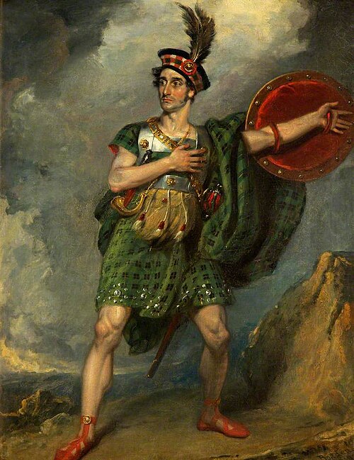 Thomas Potter Cooke as Roderick Dhu in 'The Lady of the Lake' by Thomas Dibdin, 1818, John Boaden