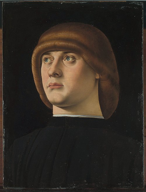 Portrait of a Young Man, 1480, Jacometto Veneziano