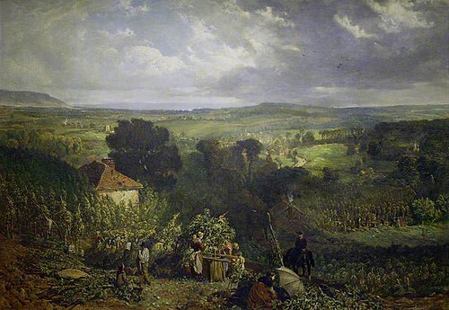 Hop Garden, 1887, John William Buxton Knight