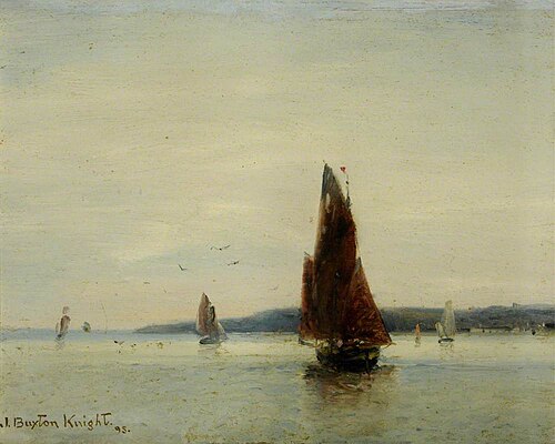 River Scene, 1895, John William Buxton Knight
