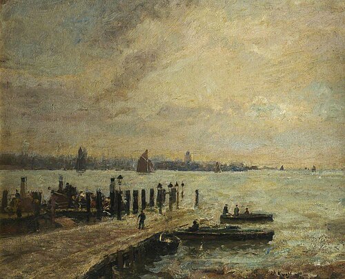 Portsmouth from Gosport, , John William Buxton Knight