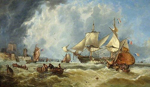 Scene in the English Channel, , John Callow