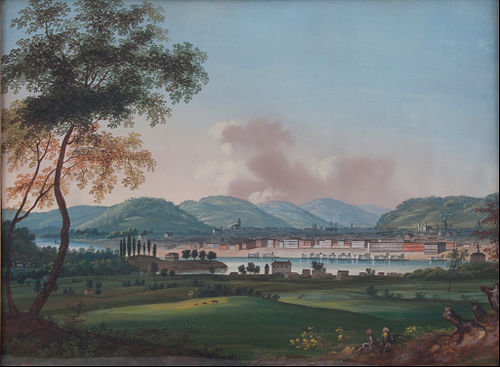 Cincinnati From Behind Newport Barracks, 1835, John Caspar Wild
