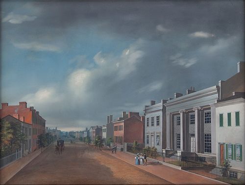 Fourth Street East From Vine, 1835, John Caspar Wild
