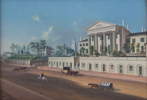 Third and Vine Northside, 1835, John Caspar Wild