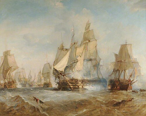 The Battle of Trafalgar, 21 October 1805, , John Christian Schetky
