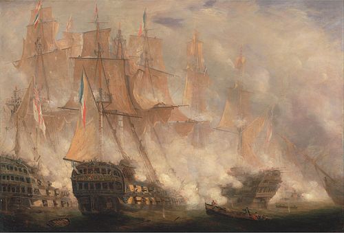 The Battle of Trafalgar, 1841, John Christian Schetky