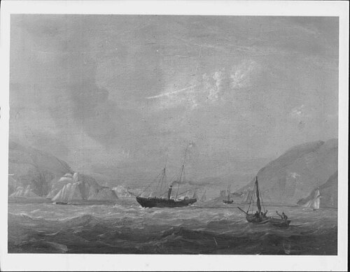 The Royal Yacht Leaving Dartmouth, 1844, John Christian Schetky