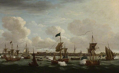 The Landing of Princess Charlotte of Mecklenburg-Strelitz at Harwich, 1761, John, Sr. Cleveley