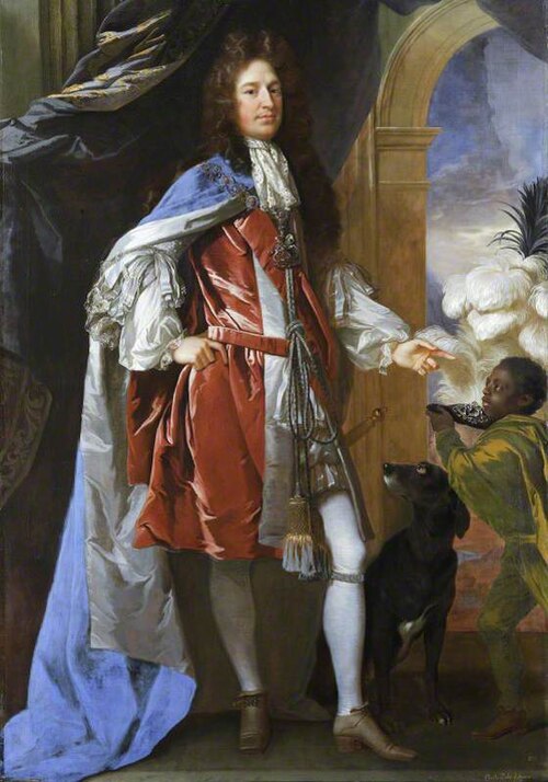 Charles Seymour, 6th Duke of Somerset KG (1662-1748) with his Black Page, 1691, John Closterman