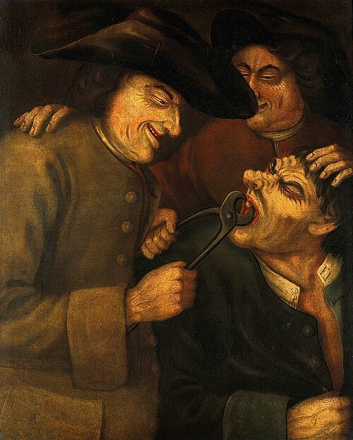 A Blacksmith Extracting a Tooth, , John Collier