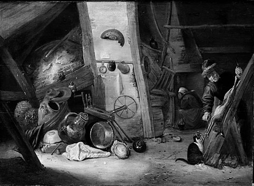 Interior of a Kitchen, , David Teniers l'Ancien