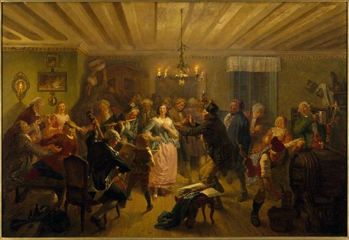 The Concert at Tre Byttor, 1860, Josef Wilhelm Wallander