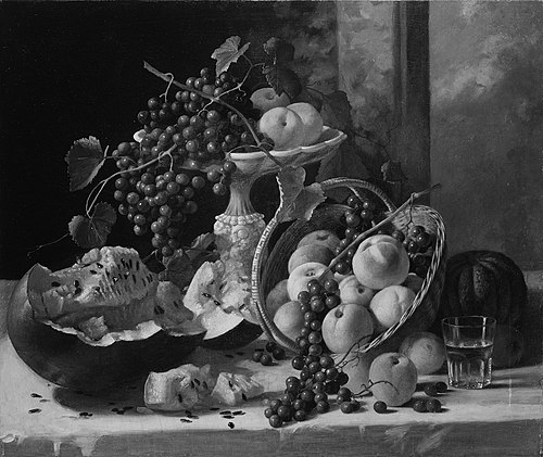 Nature morte aux fruits, 1857, John F. Francis