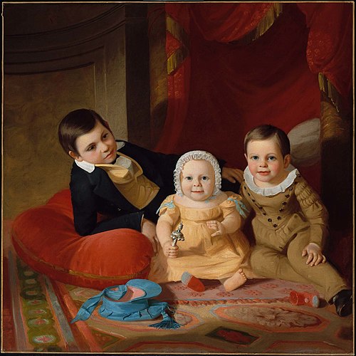 Three Children, 1840, John F. Francis