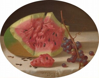 Watermelon and Grapes, 1863, John F. Francis