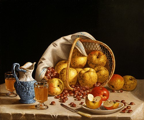 Still Life with Yellow Apples, 1858, John F. Francis