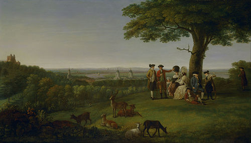One Tree Hill, Greenwich, with London in the Distance, 1779, John Feary