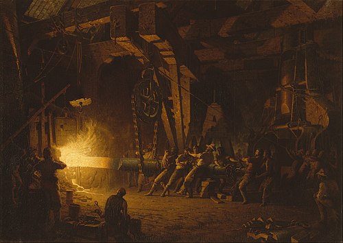Forging the Shaft, 1874, John Ferguson Weir