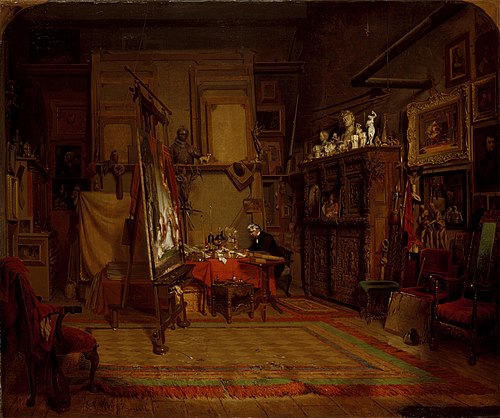 An Artist's Studio, 1864, John Ferguson Weir