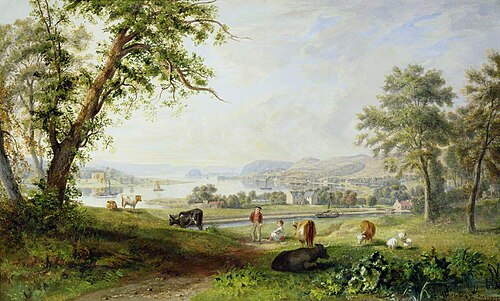 Extensive View of the Clyde from Dalnottar Hill, 1823, John Fleming
