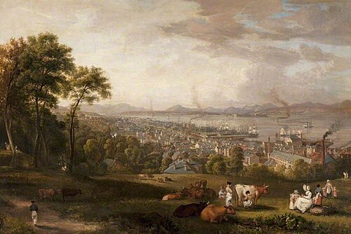 View of Greenock, 1827, John Fleming