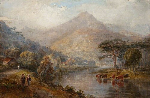Landscape with Cattle Drinking, 1827, John Fleming