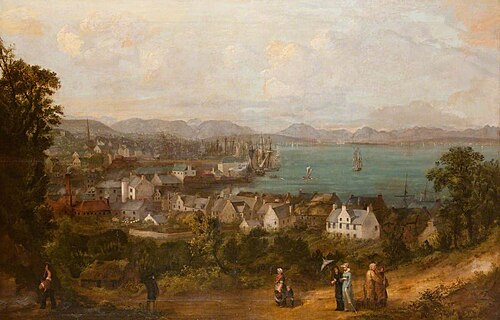 Greenock from the East, 1825, John Fleming