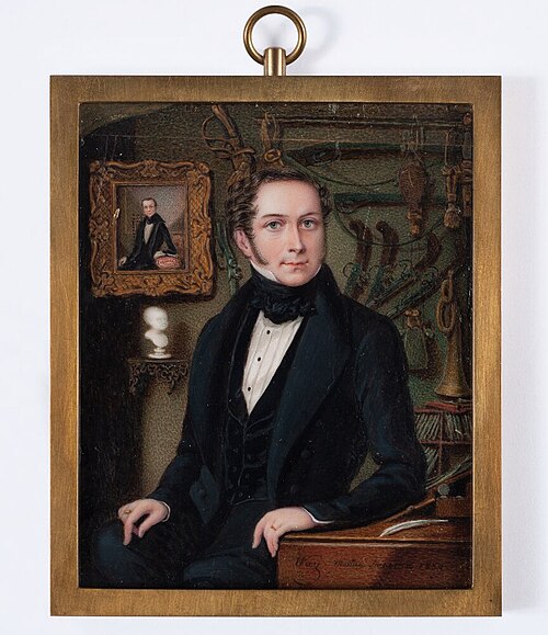 Fredrik Arvid Trolle (1807-1839), friherre, 1839, Johan Way