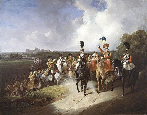 Band of the Second Regiment of Life Guards, Leaving Windsor, 1830, Frederick Tayler