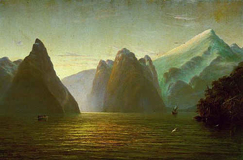 Evening, Milford Sound, 1881, John Gibb