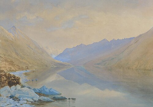 New Zealand Lake Scene (Lake Rotoiti), , John Gully